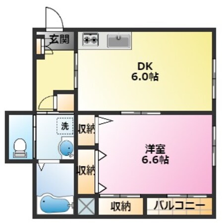 Ｍａｉｓｏｎｄｅ　Ａｓａｈｉ【メゾンドアサヒ】の物件間取画像